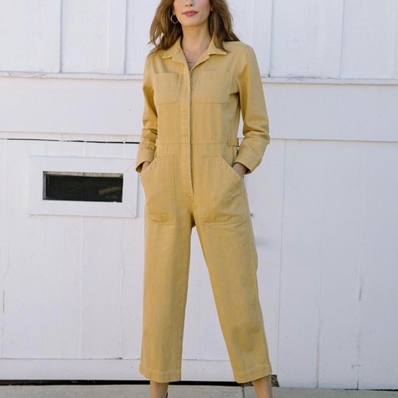 Tradlands Guide Cotton Coverall in Honey - Picture 2 of 11